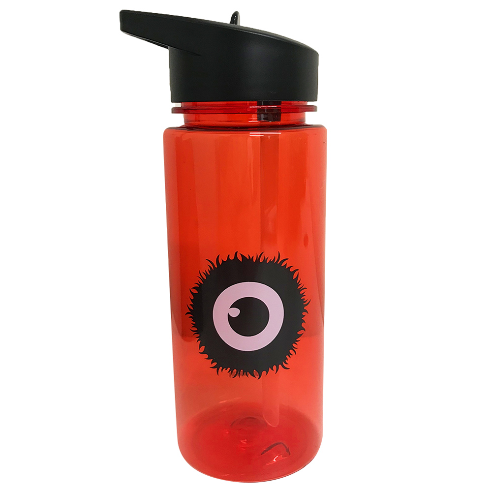 Tinc - Kronk Flip Straw Water Bottle - Orange - 550ml