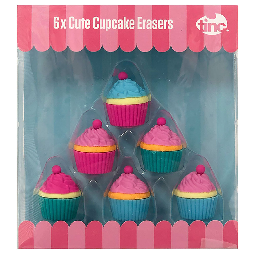 Tinc - Cupcake Erasers - 6pcs