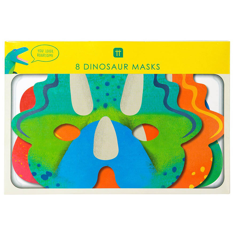 Talking Tables - Party Dinosaur Masks - 8pcs