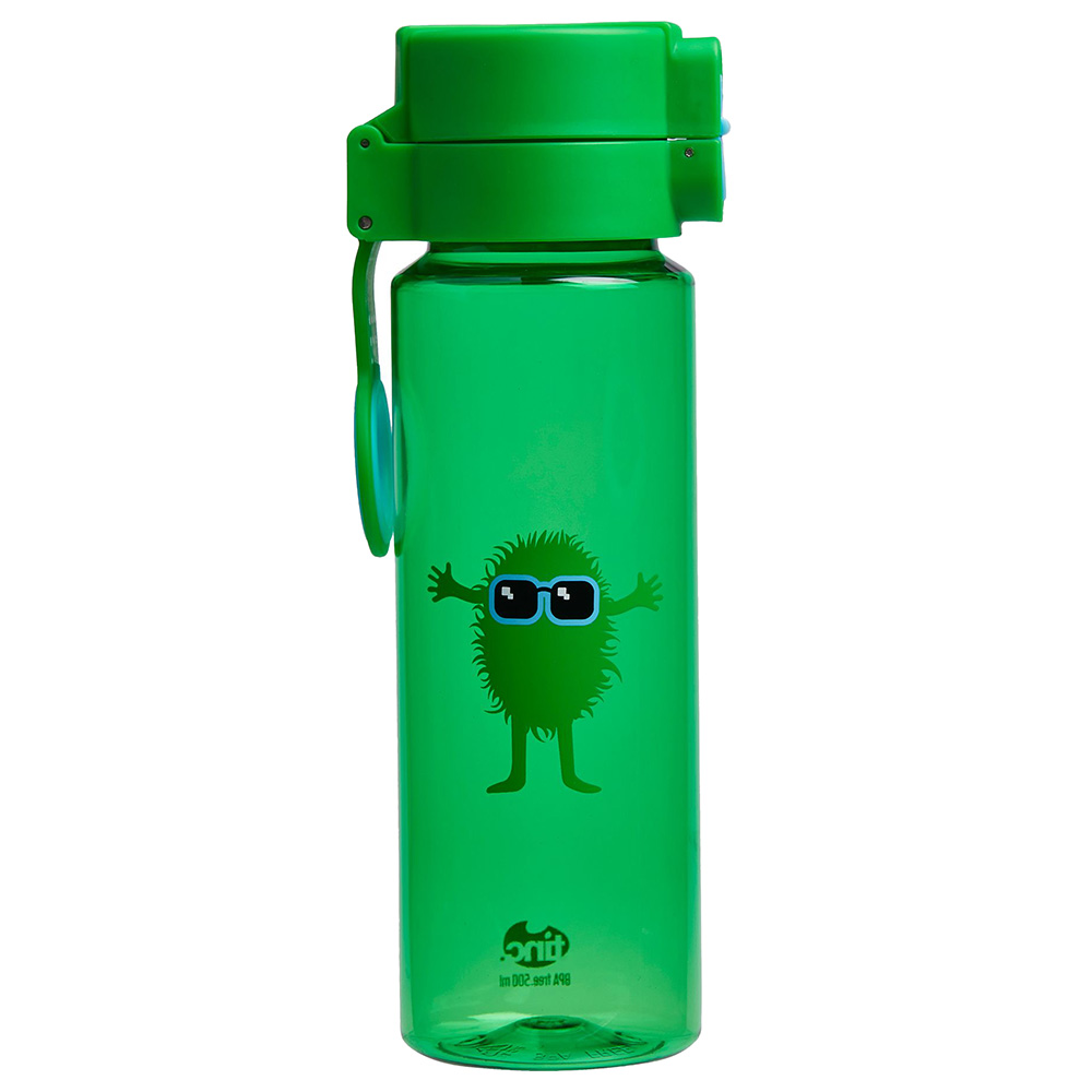 Tinc - Hugga Flip & Clip Water Bottle - Green - 500ml