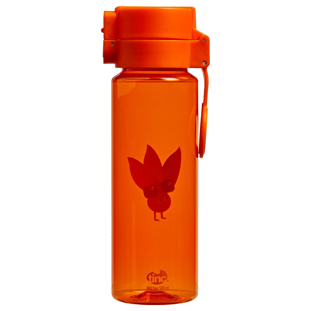 Tinc - Ojay Flip & Clip Water Bottle - Orange - 500ml