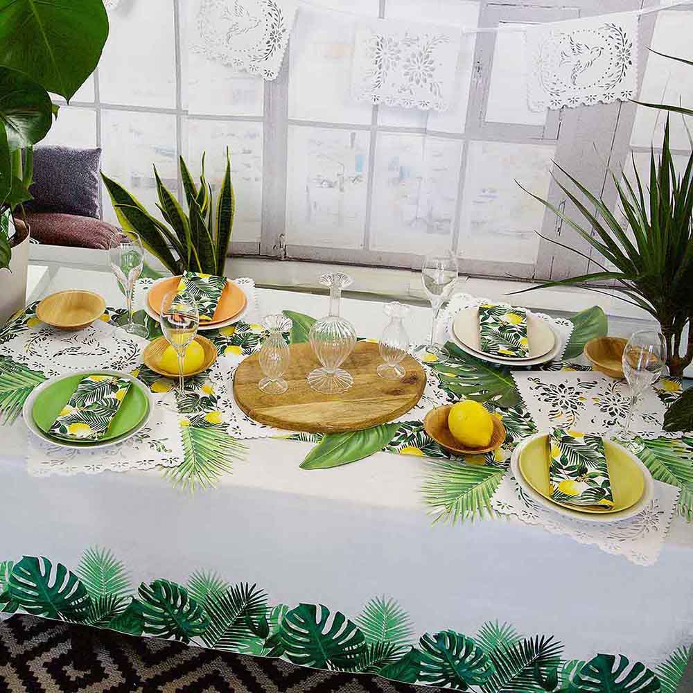 Talking Tables - Tropical Fiesta Palm Paper Table Cover