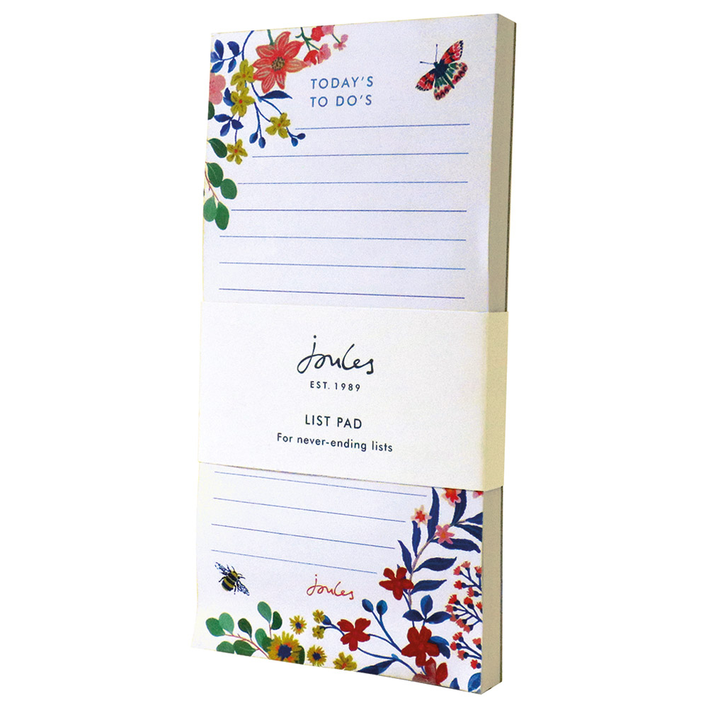 Joules - Floral Print List Pad