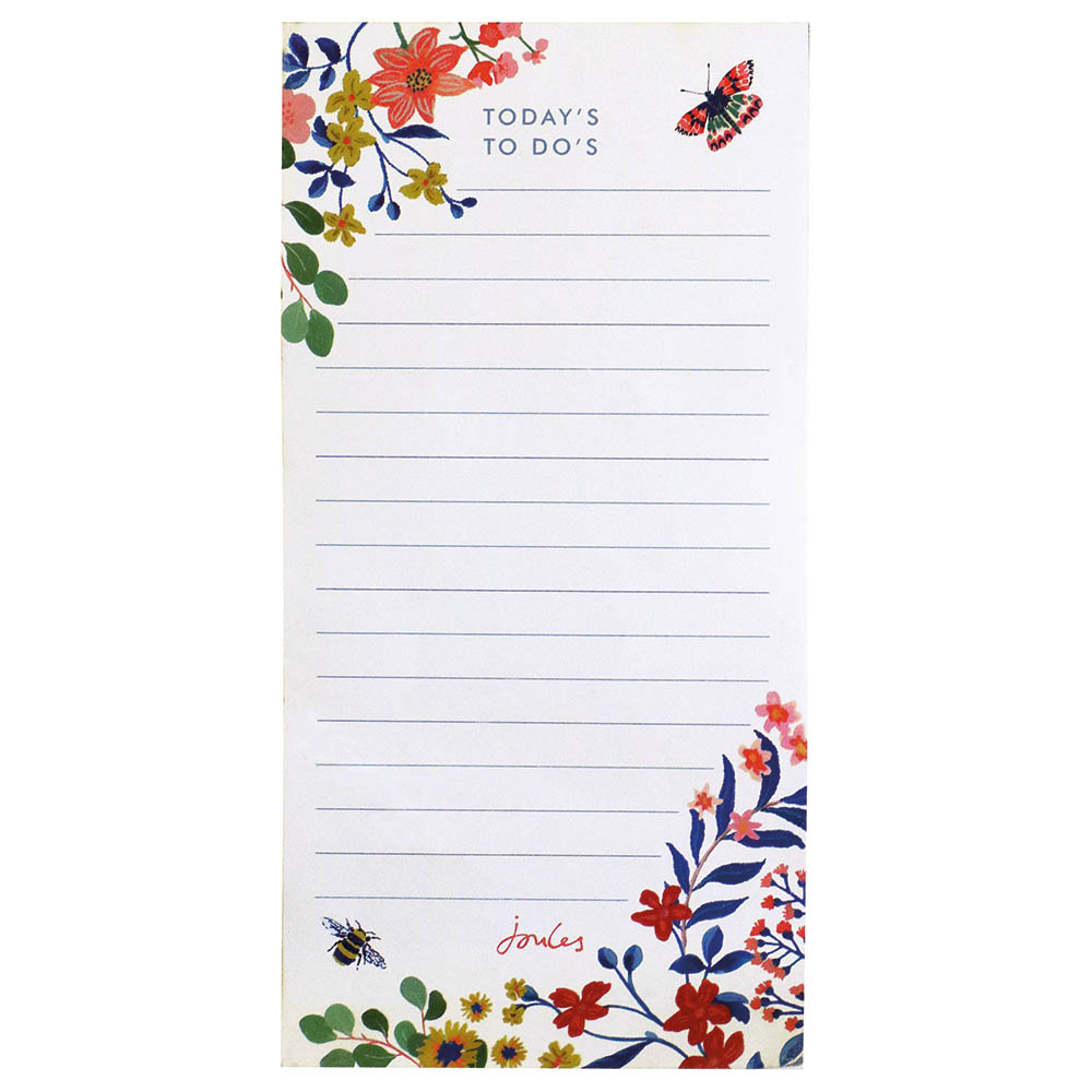 Joules - Floral Print List Pad