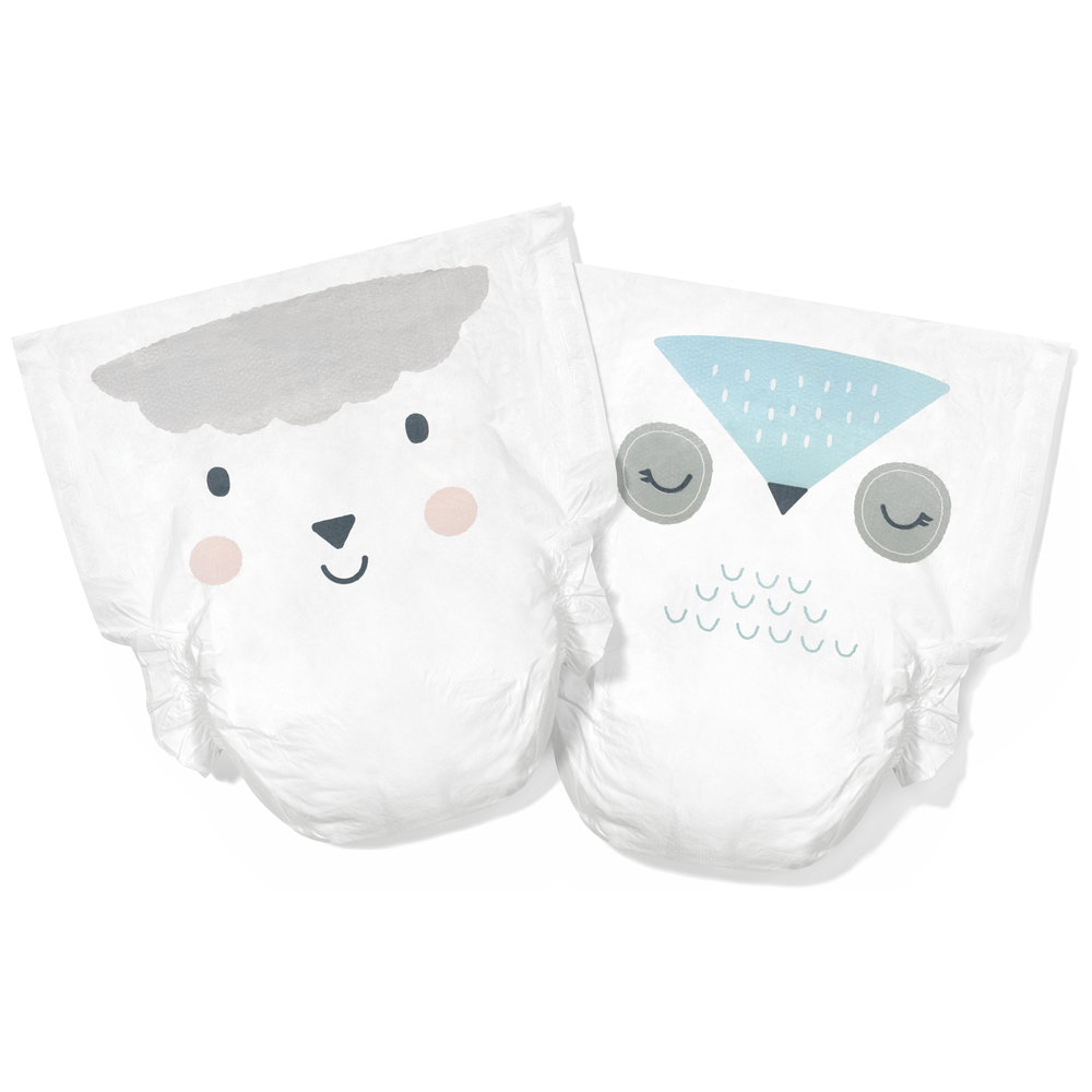 Kit & Kin - Eco Diapers Size 1-2-5kg - 38 Diapers