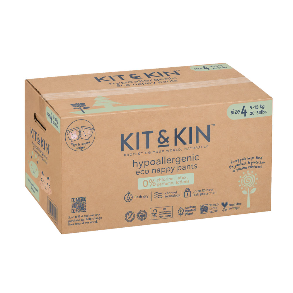 Kit & Kin - Pull Up Diapers Size 4 9-15kg 132pcs Pack Of 6