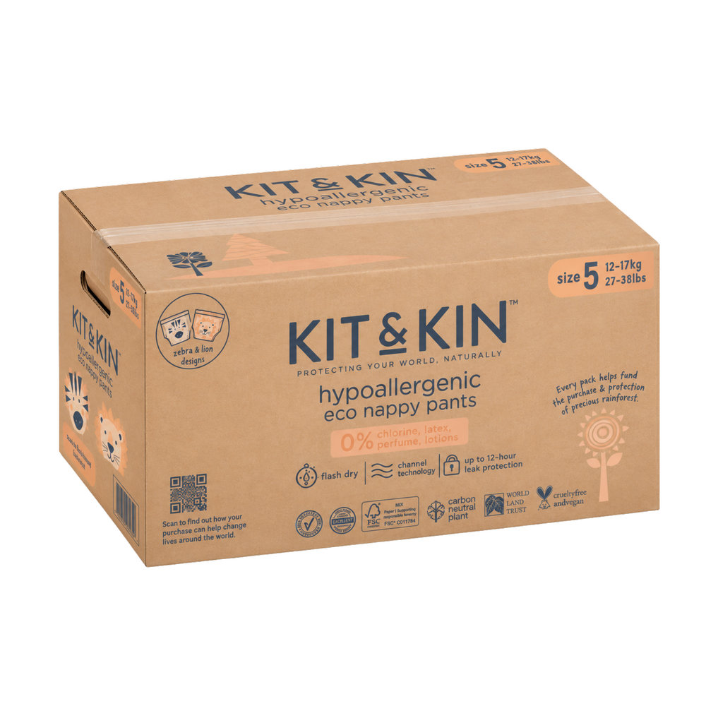 Kit & Kin Pull Up Diapers Size 5 12-17kg 120pcs Pack Of 6