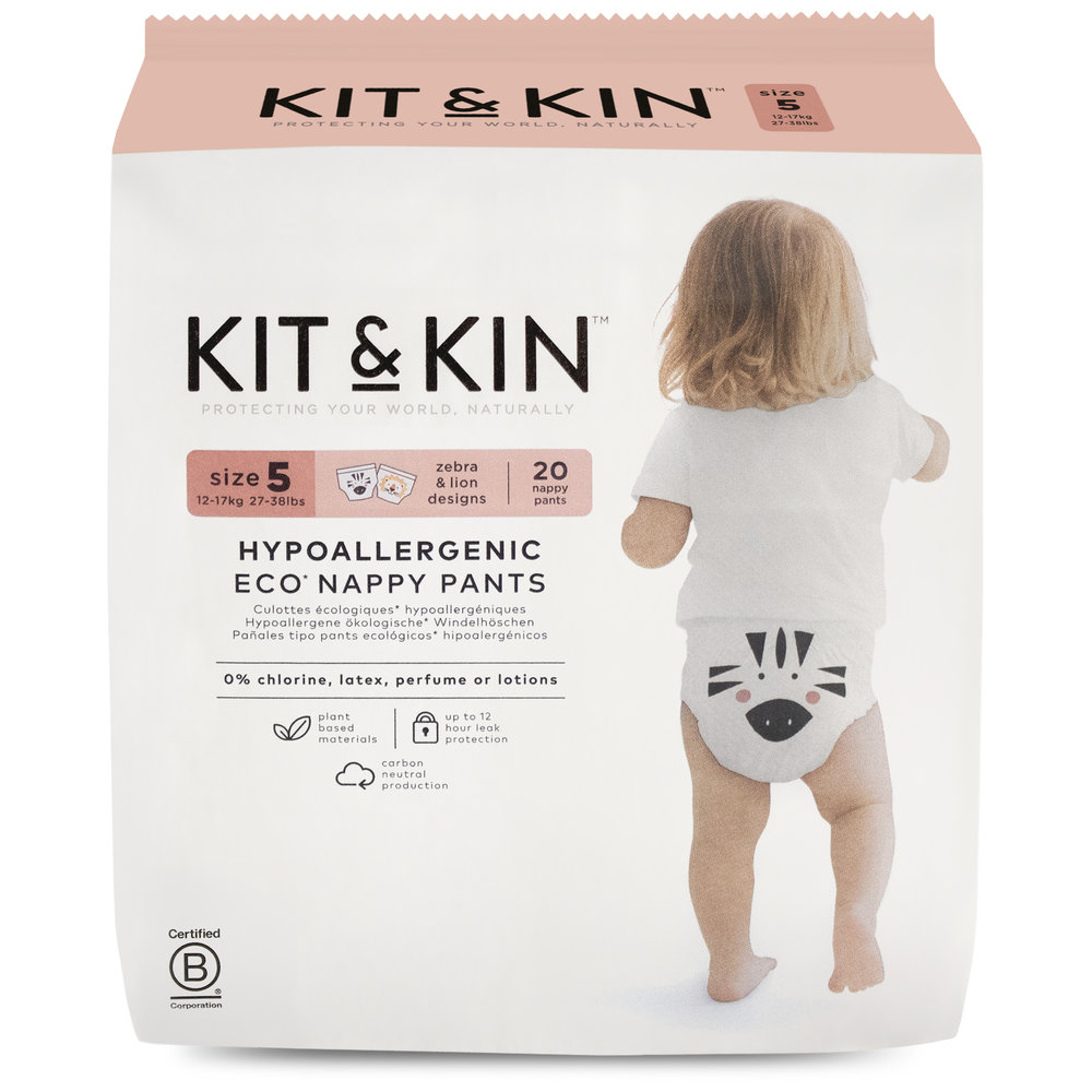 Kit & Kin Pull Up Diapers Size 5 12-17kg 120pcs Pack Of 6