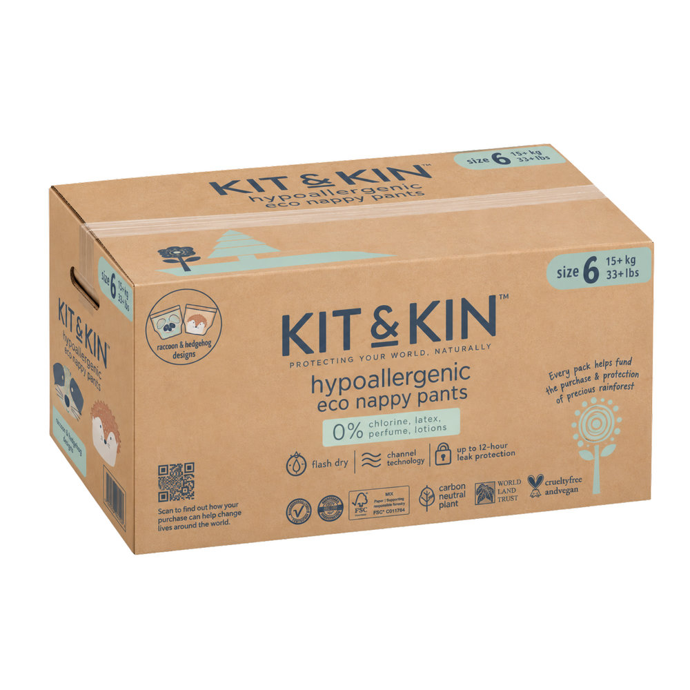 Kit & Kin - Pull Up Diapers Size 6 XL 15+kg 108pc Pack Of 6