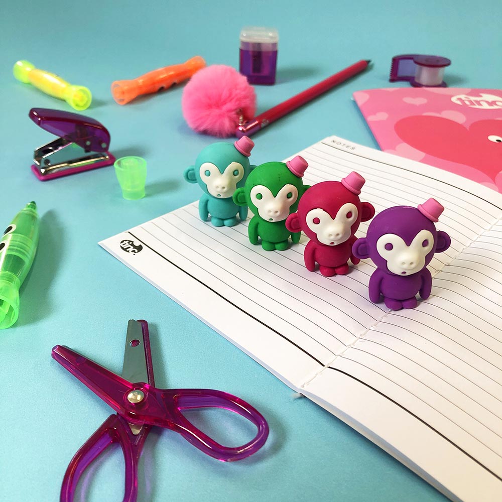 Tinc - Monkey Eraser - 4pcs