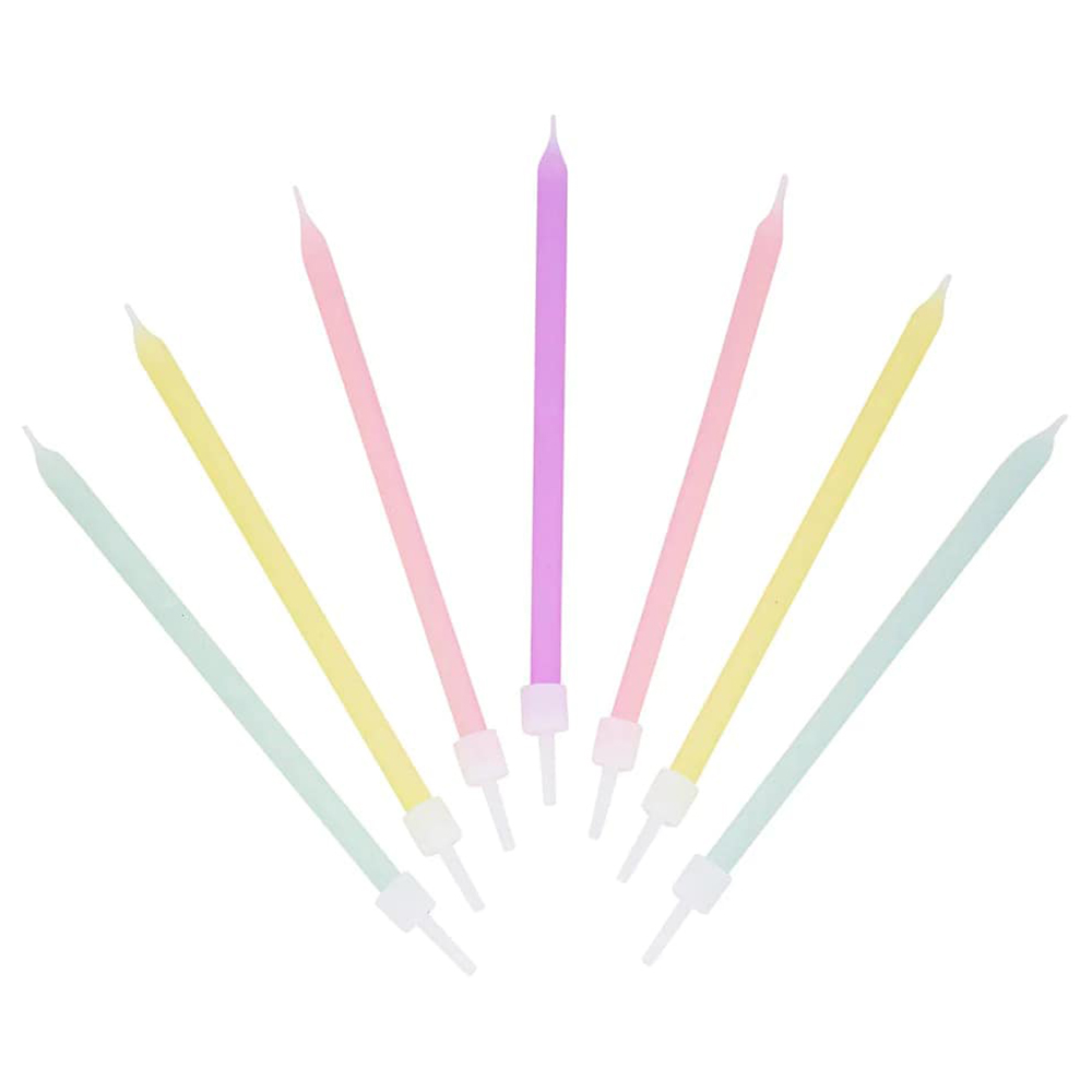Talking Tables - Pastel Candles - 10cm - 16pcs