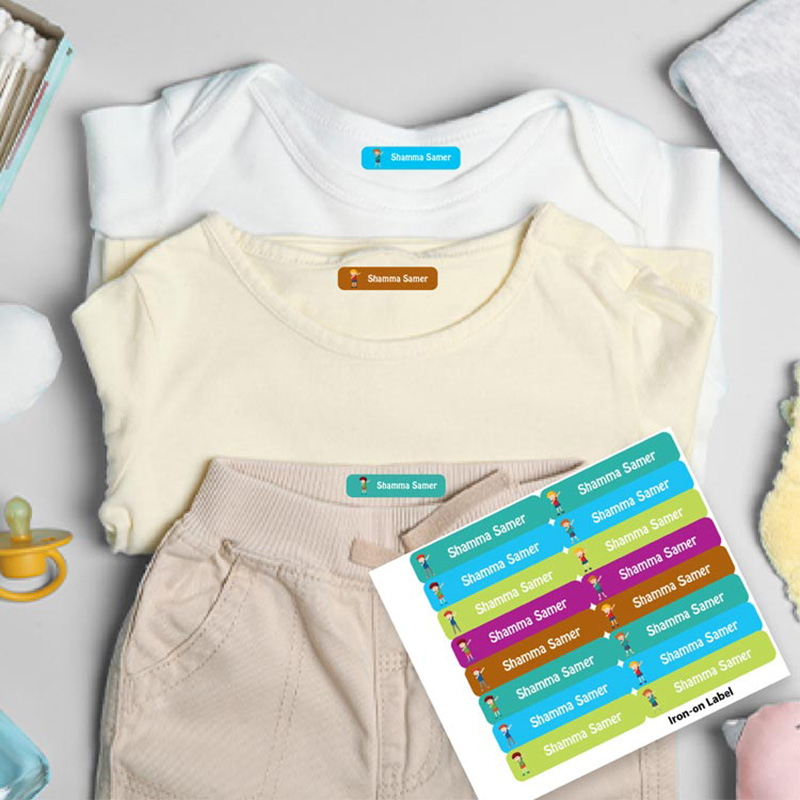 Printshop - Personalised Iron On Labels - Boy 3 - 16pcs