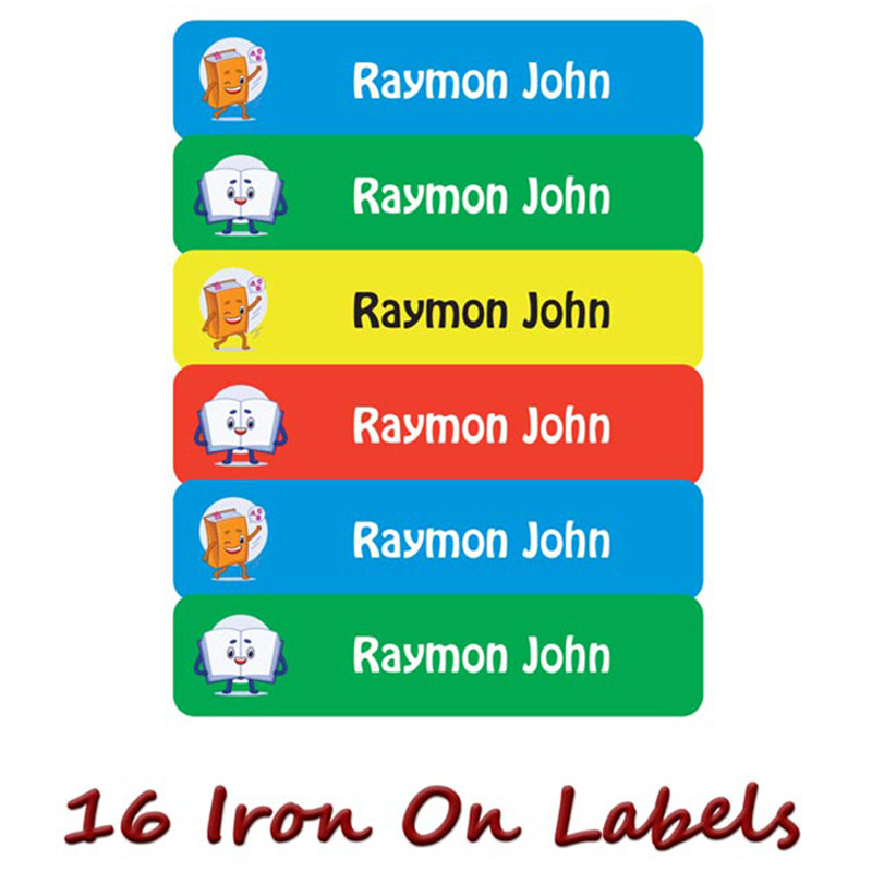 Printshop - Personalised Iron On Labels - Books2 - 16pcs