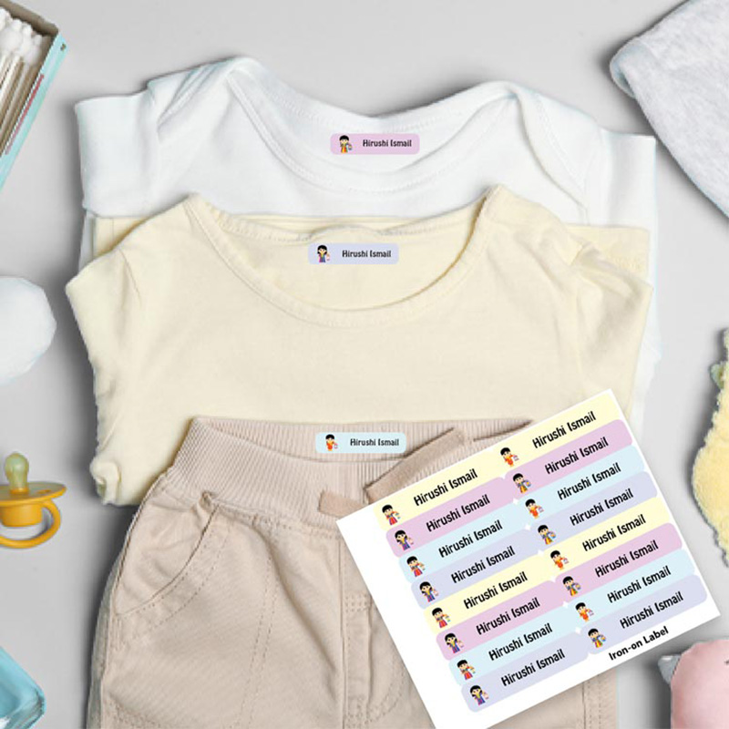 Printshop - Personalised Iron On Labels - Girl 2 - 16pcs