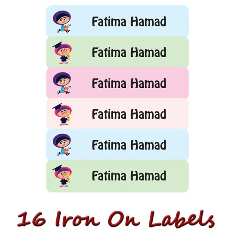 Printshop - Personalised Iron On Labels - Graduate - 16pcs