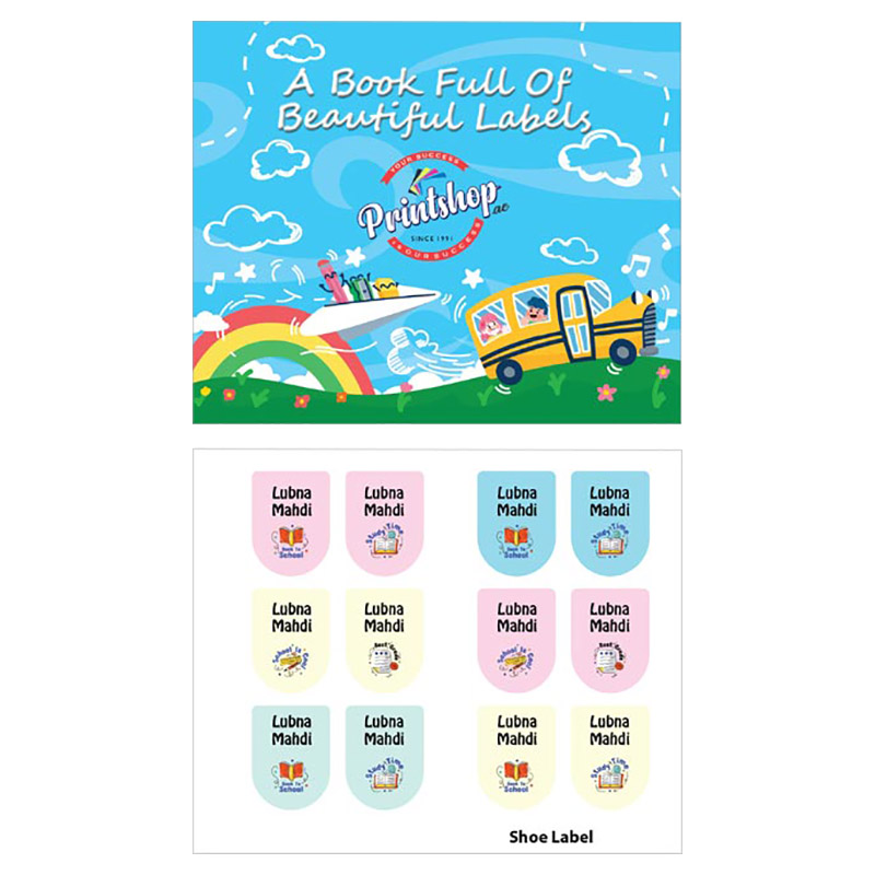 Printshop - Personalised Shoe Labels - Books - 6pcs