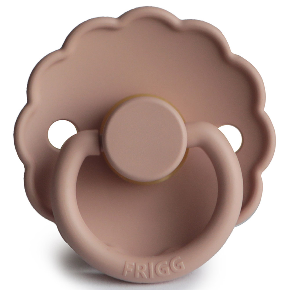 FRIGG - Daisy Latex Pacifier 6-18M 2-Pack S2 - Blush/Cotton Candy