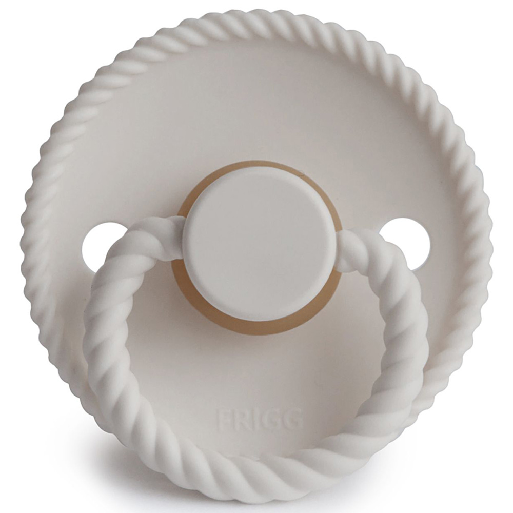 FRIGG - Rope Latex Pacifier 0-6M S1 - Silver Gray
