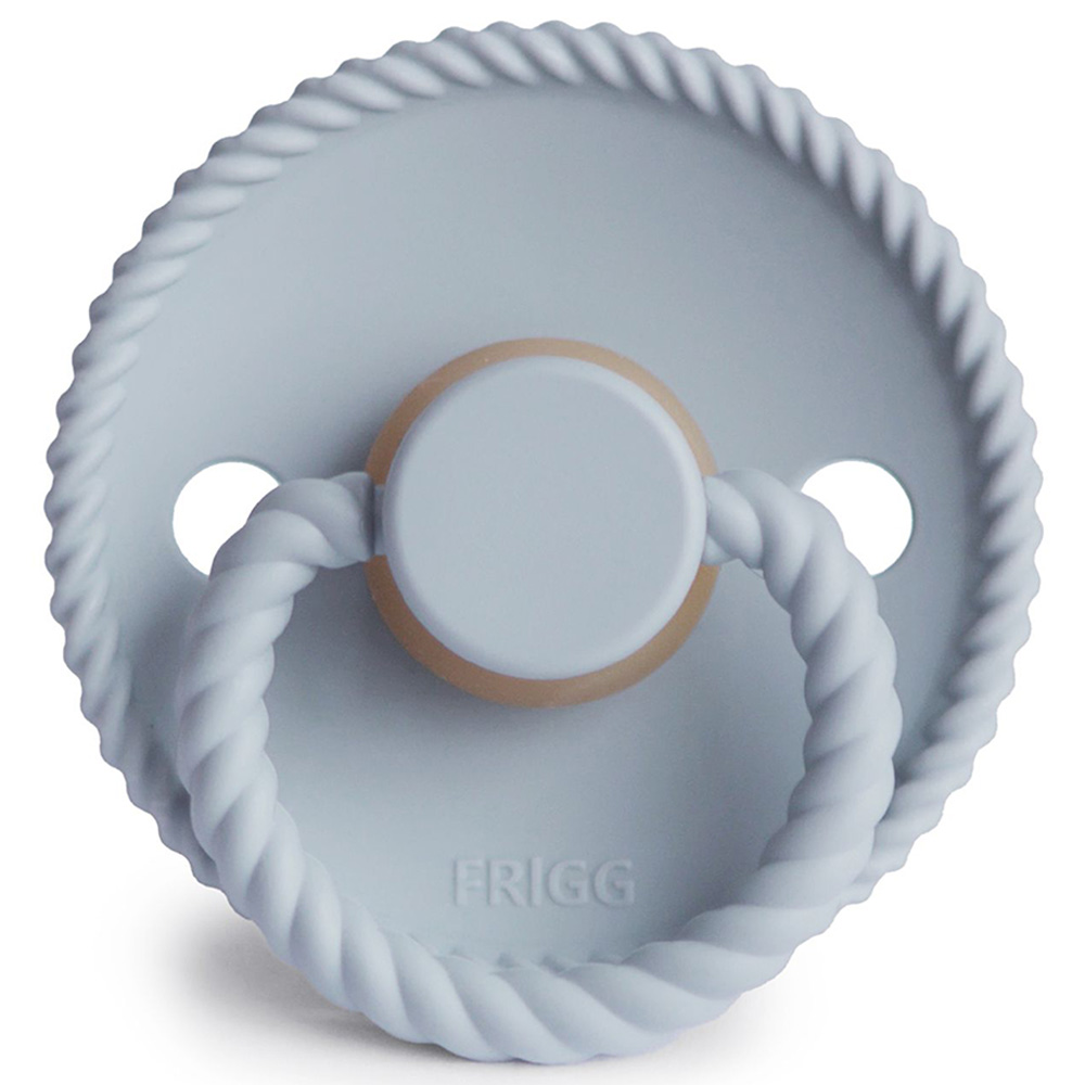 FRIGG - Rope Latex Pacifier 0-6M S1 - Powder Blue