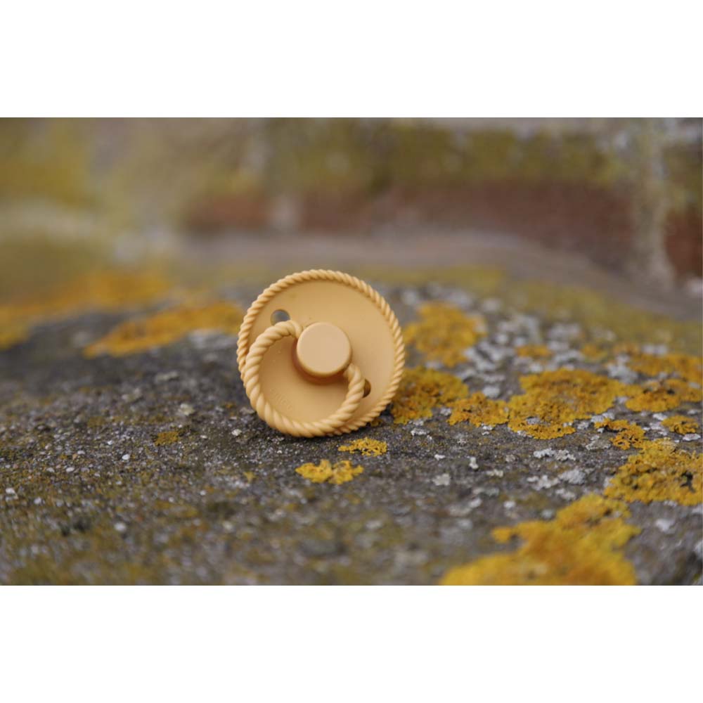 Frigg - Rope Silicone Pacifier 0-6M S1 - Honey Gold 