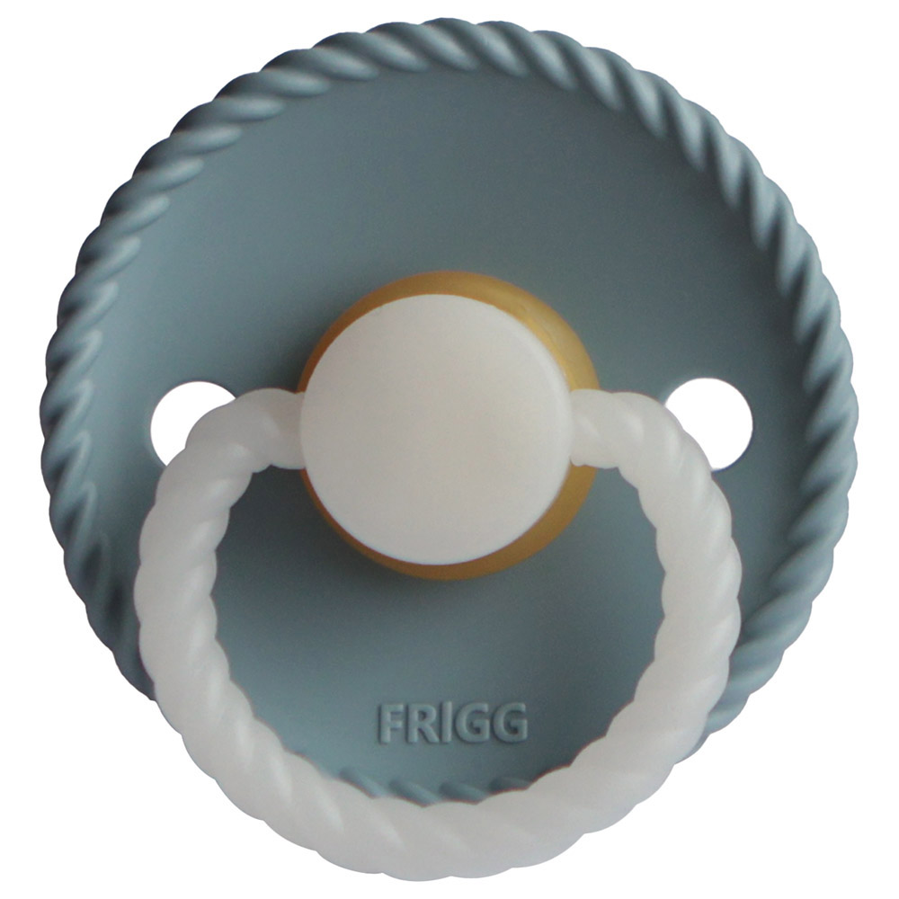 Frigg - Rope Latex Pacifier 6-18M S2 - Stone Blue Night