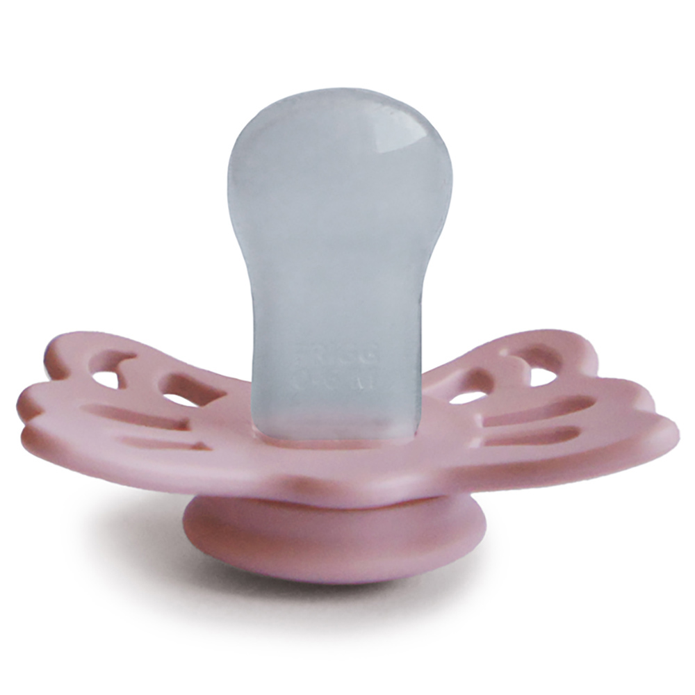 Frigg - Butterfly Anatomical Silicone Pacifier 0-6M S1 - Pink