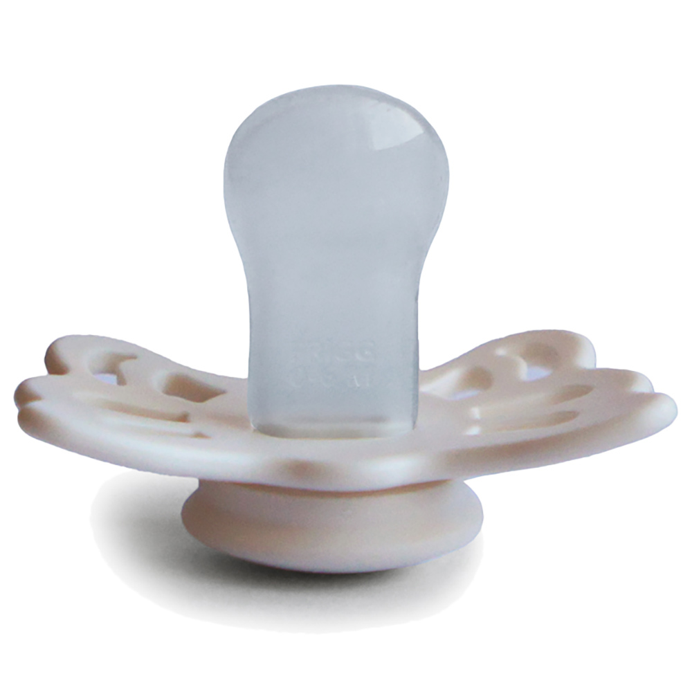 Frigg - Butterfly Anatomical Silicone Pacifier 0-6M S1 - Cream