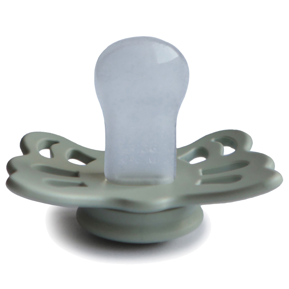 Frigg - Butterfly Anatomical Silicone Pacifier 0-6M S1 - Sage
