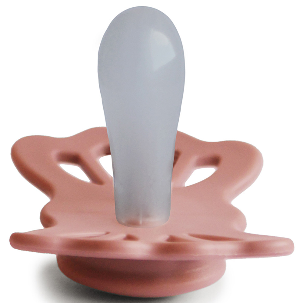 Frigg - Lucky Symmetrical Silicone Pacifier 0-6M S1 - Pretty In Peach