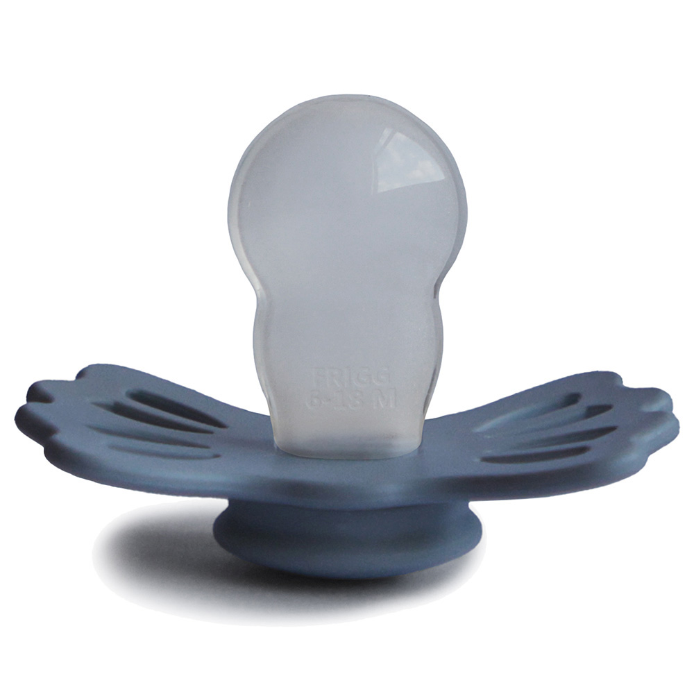 Frigg - Lucky Symmetrical Silicone Pacifier 6-18M S2 - Slate