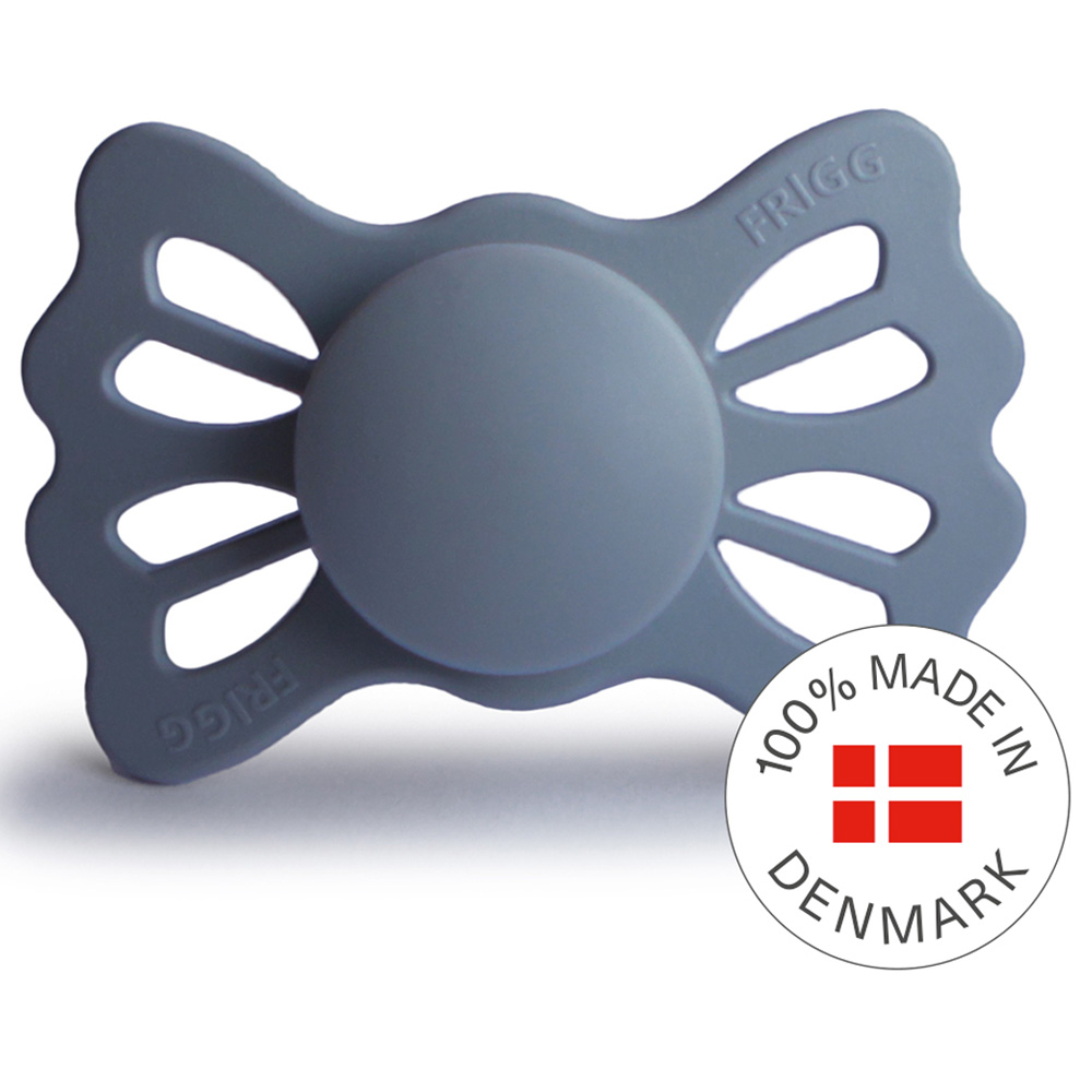 Frigg - Lucky Symmetrical Silicone Pacifier 6-18M S2 - Slate