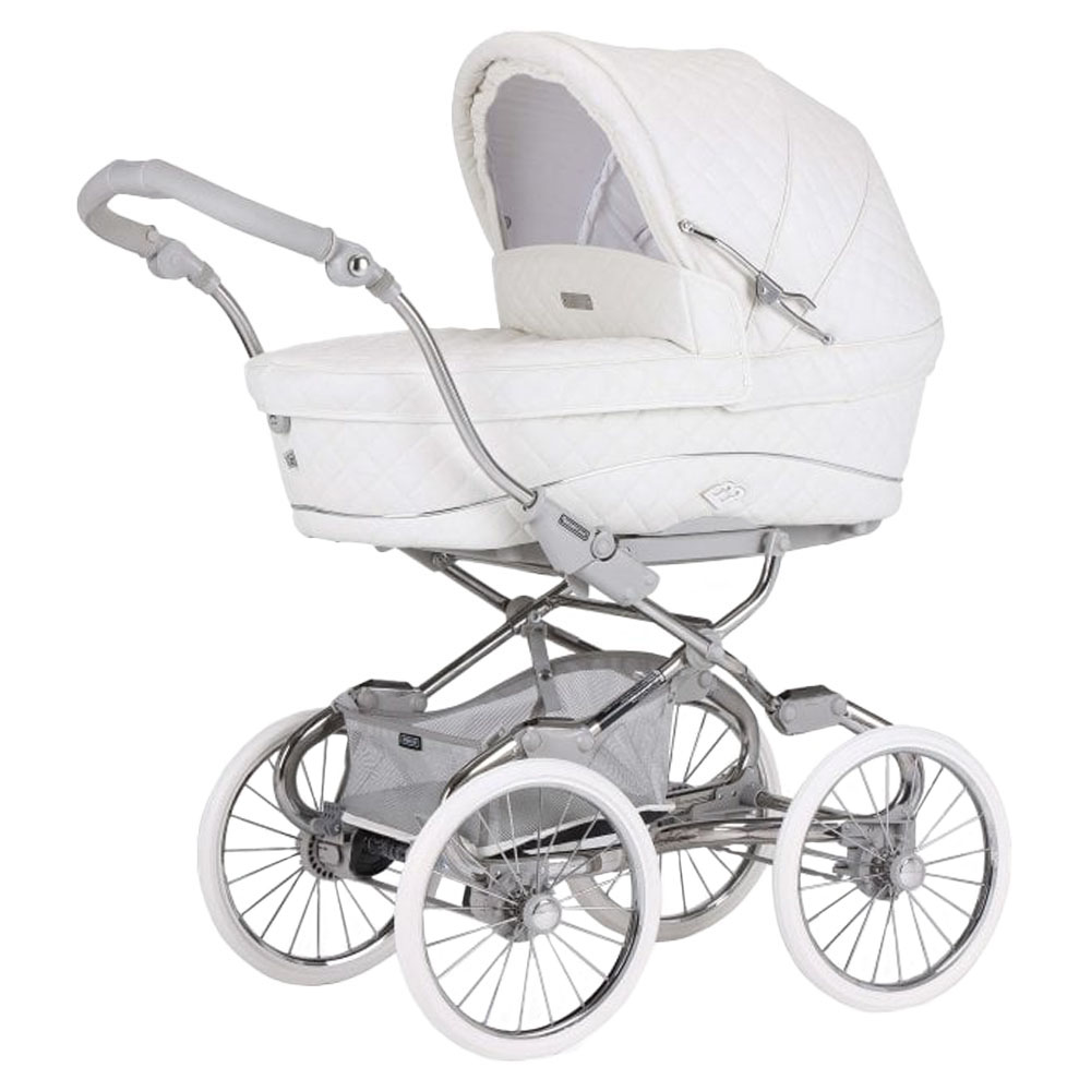 Bebecar - PR Stylo Class Stroller With Bag & Car Seat - SP951 - White