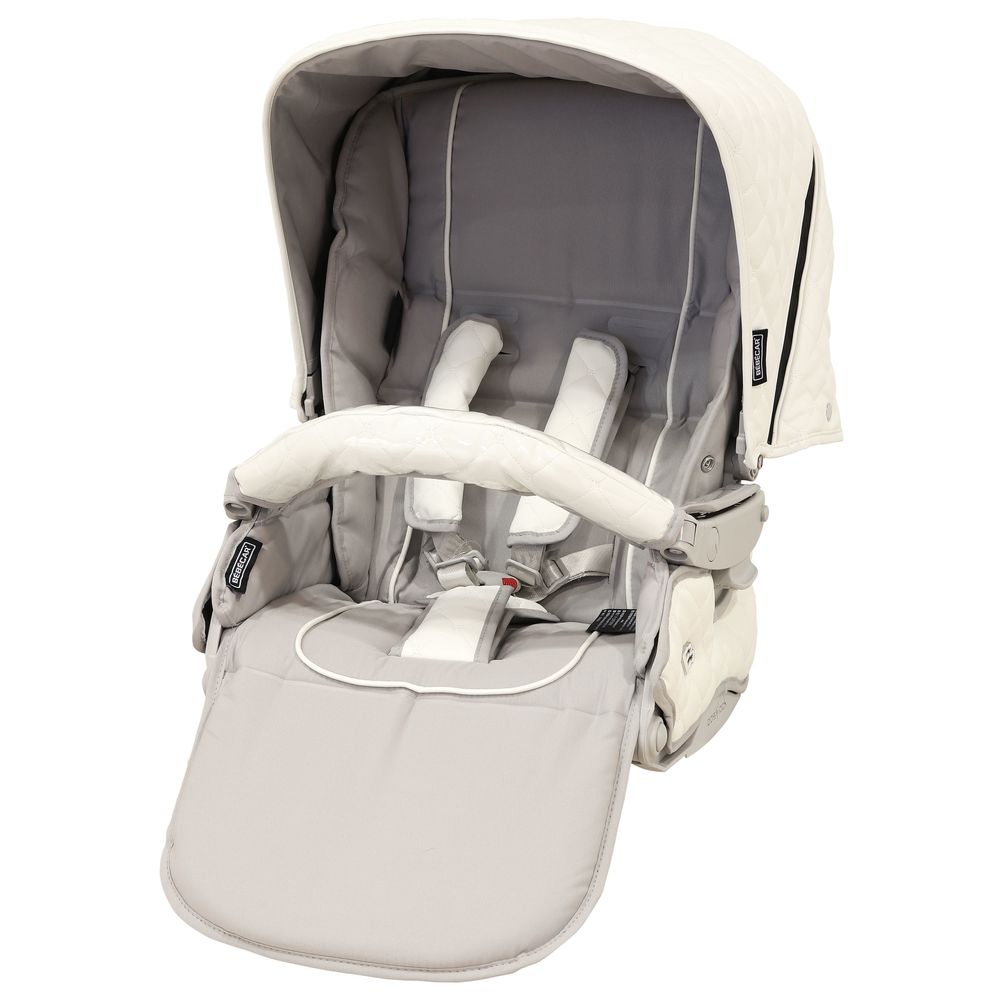 Bebecar - Pram Via With Bag & Car Seat - SP 951 - White