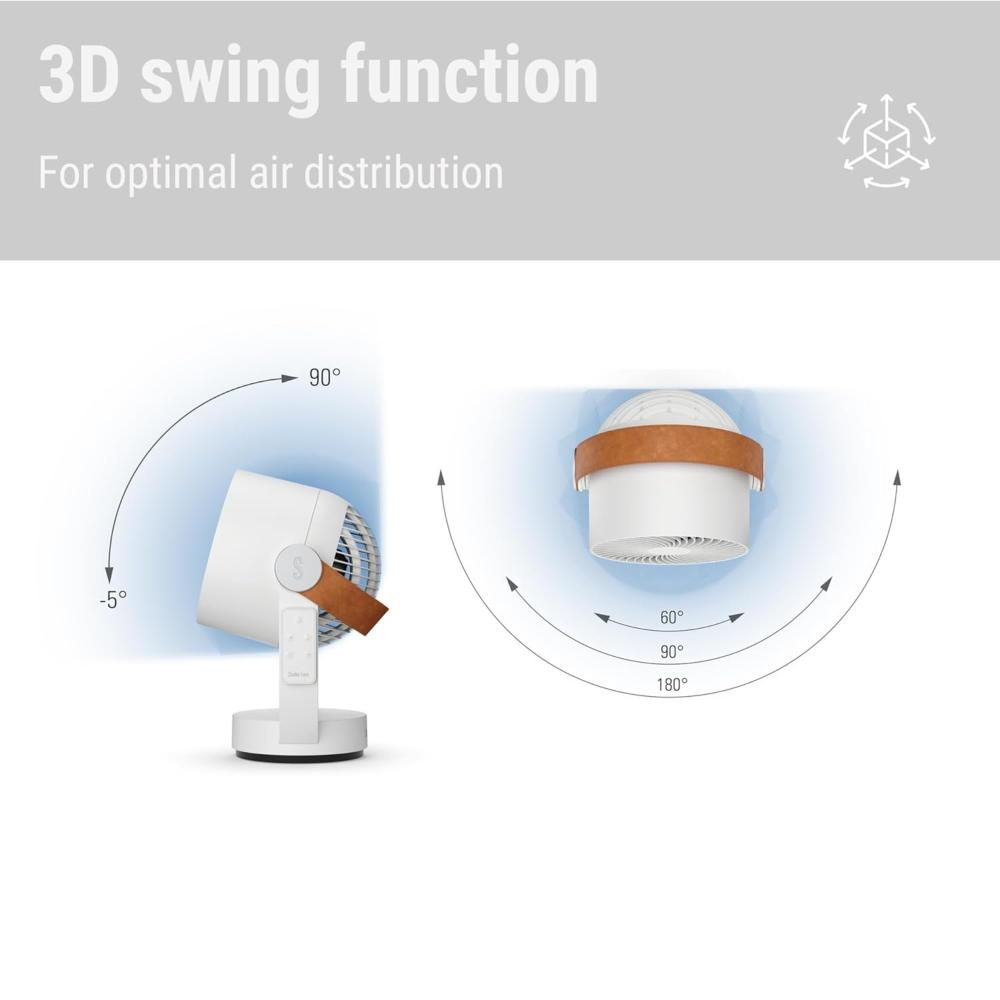 Stadler Form Leo 3D Air Circulator Fan - White