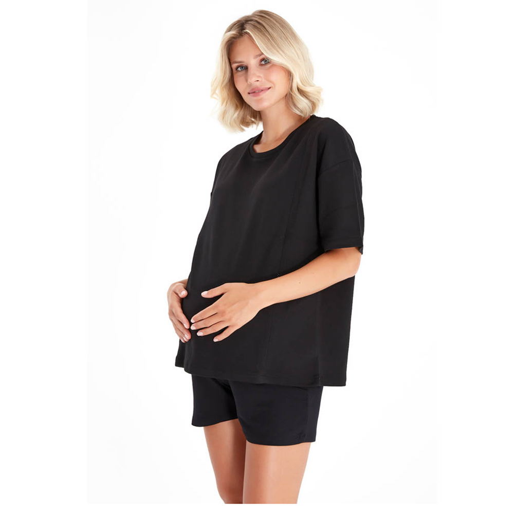 Accouchee - Anytime Anywhere Mom Friendly T-shirt - Black