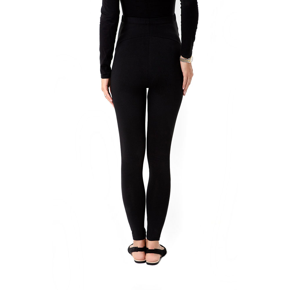 Accouchee - Easy Bottom High Rise Cotton Tights - Black