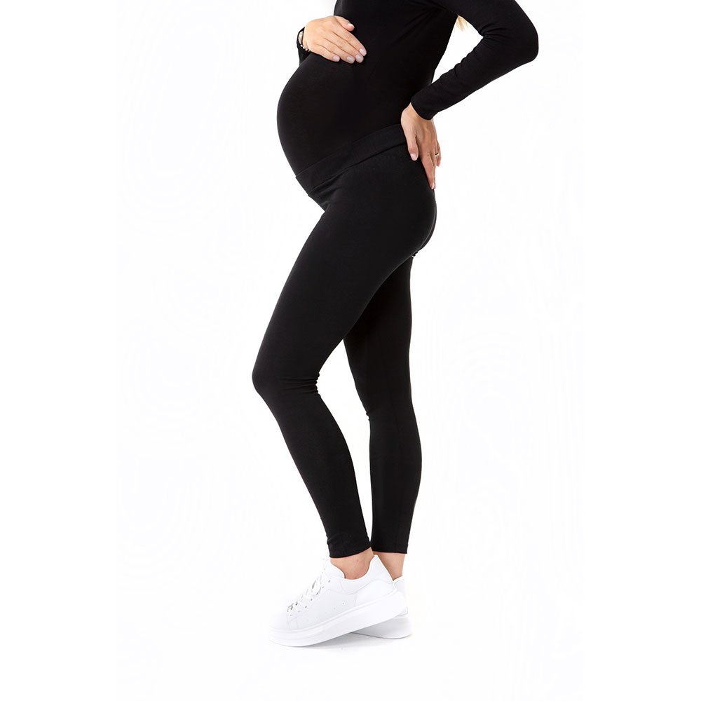 Accouchee - Super Soft Easy Bottom Low Rise Tights - Black