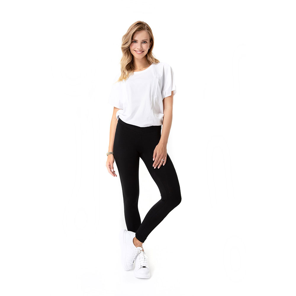 Accouchee - Super Soft Easy Bottom Low Rise Tights - Black