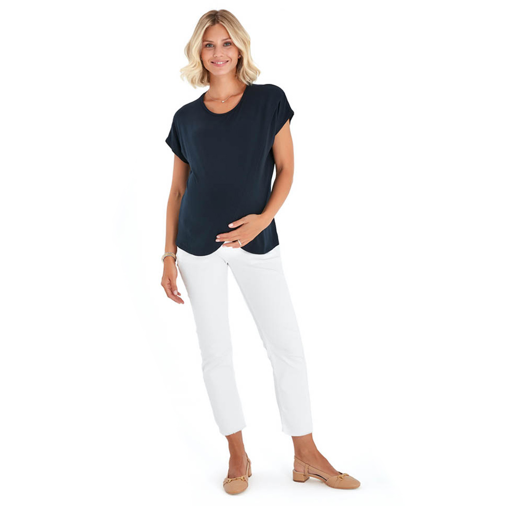 Accouchee - Handy Top For Pregnancy & Nursing - Navy Blue