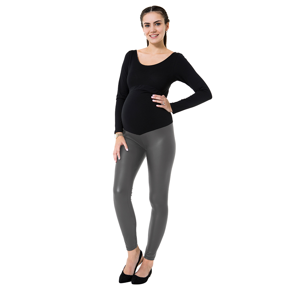 Accouchee - Subtle Anthracite High Rise Maternity Tights