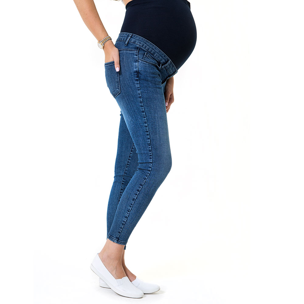 Accouchee - Maternity Skinny Jeans - Denim Blue