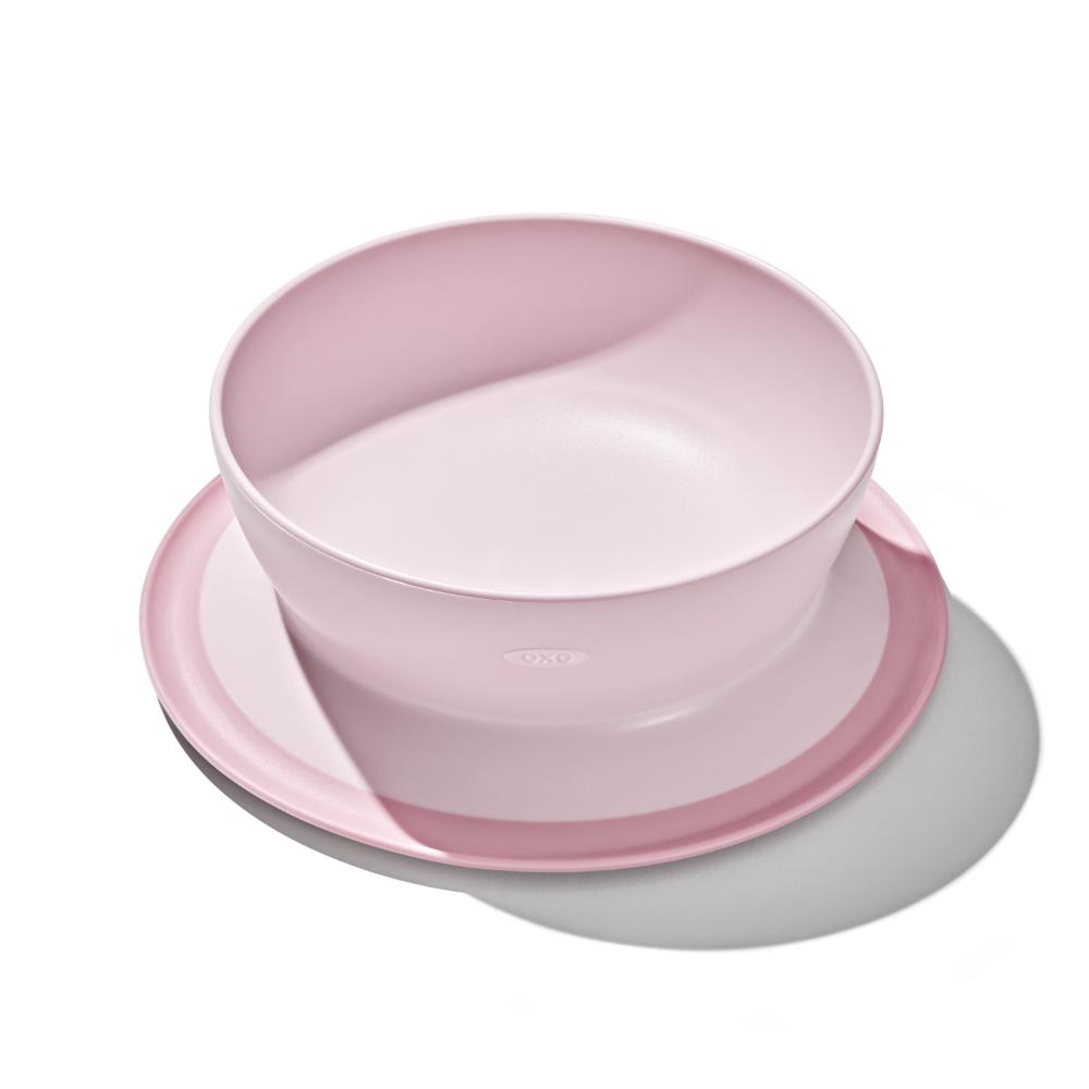 Oxo-Tot Stick And Stay Suction Bowl - Blossom