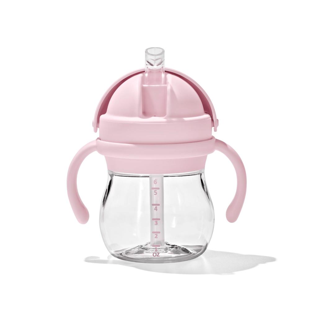 Oxo - Tot - Transitions Removable Handle Straw Cup - Blossom - 177ml