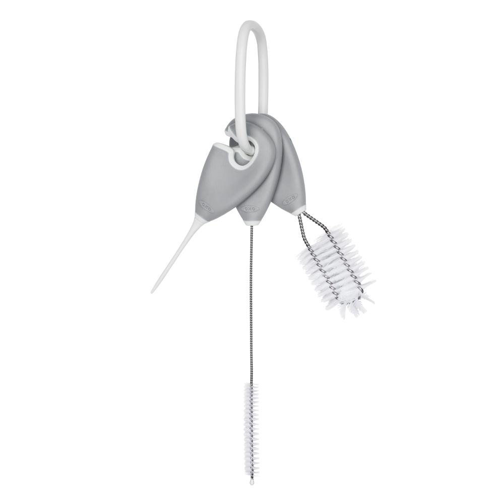 Oxo Tot - Cleaning Set For Straw & Sippy Cup - Gray