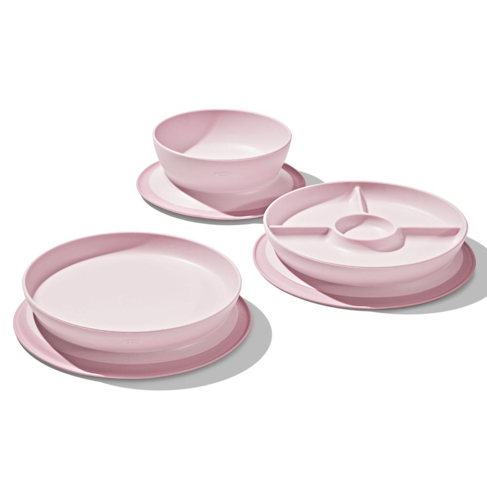Oxo-Tot Stick And Stay Suction Bowl - Blossom