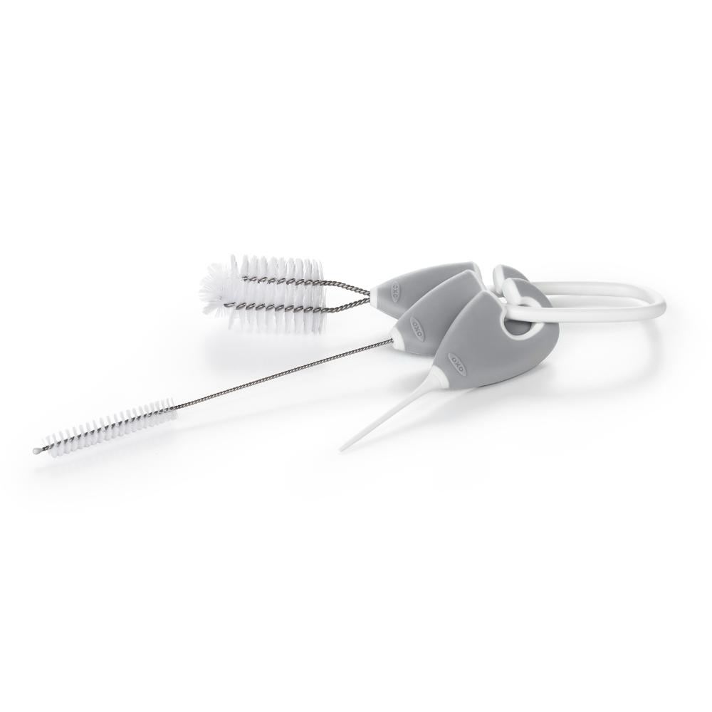 Oxo Tot - Cleaning Set For Straw & Sippy Cup - Gray
