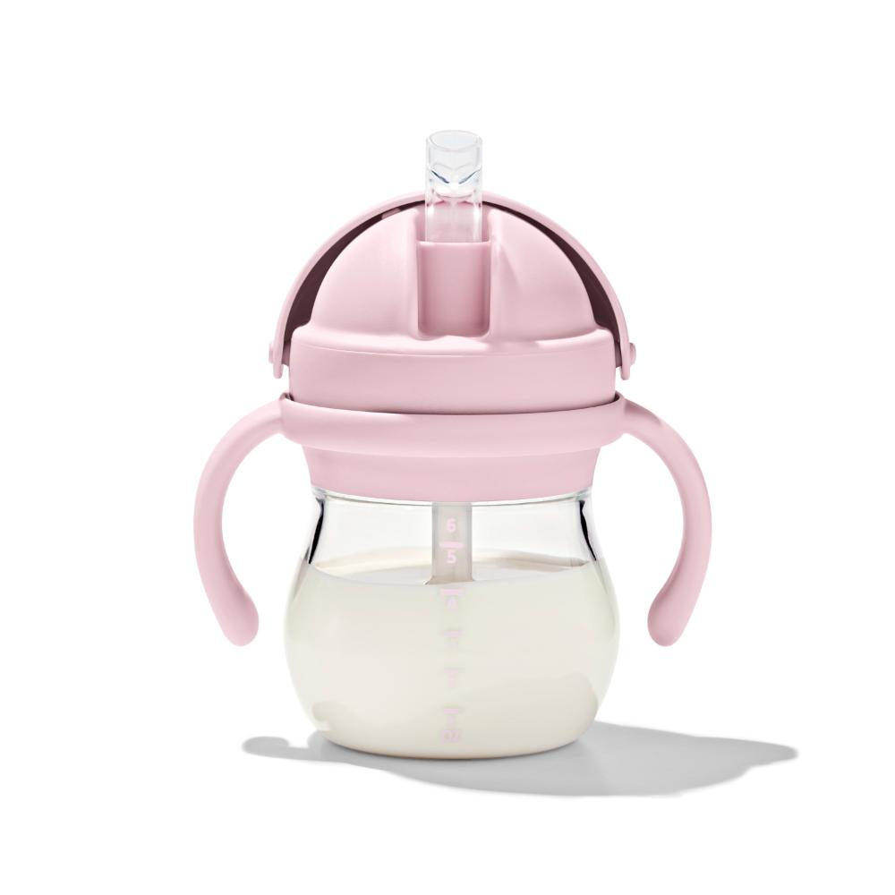 Oxo - Tot - Transitions Removable Handle Straw Cup - Blossom - 177ml