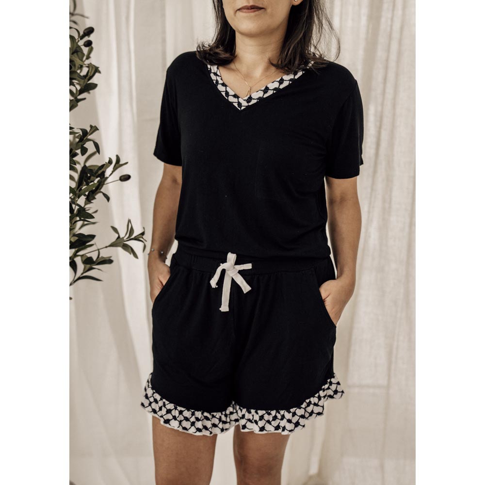 Lullabae - Women's Short Jammies In Keffiyeh