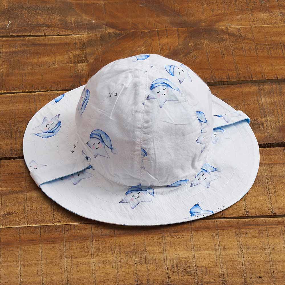 Little West Street - Celestial Blue Organic Sun Hat