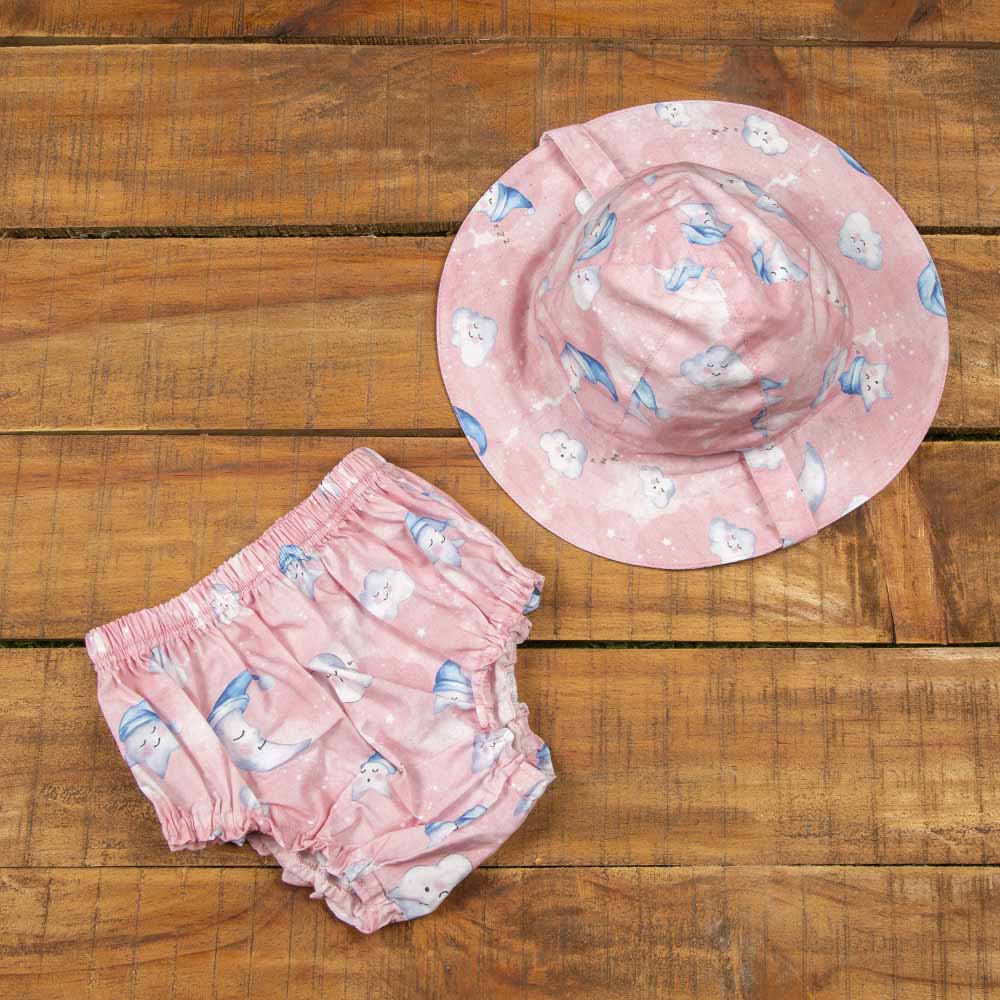Little West Street - Celestial Pink Organic Sun Hat